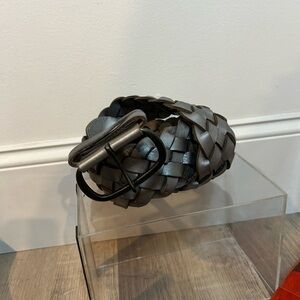 Club Monaco silver braided 3” wide size M/L